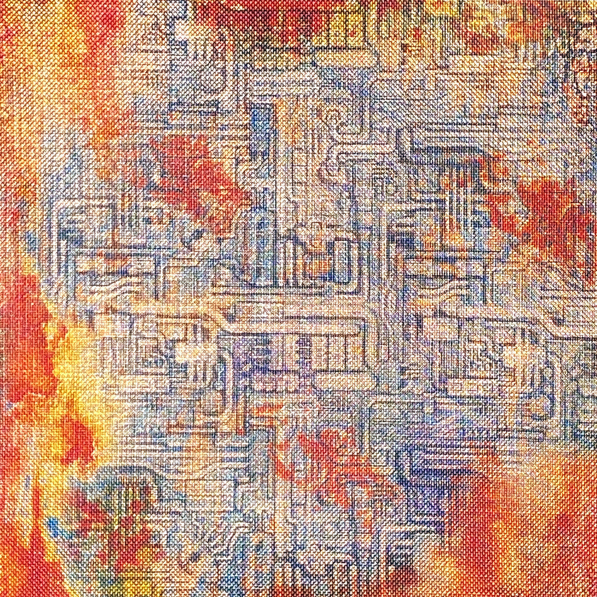 Papier corail de luxe Cuivre 15x15cm 5/Paq