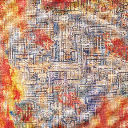 Papier corail de luxe Cuivre 15x15cm 5/Paq