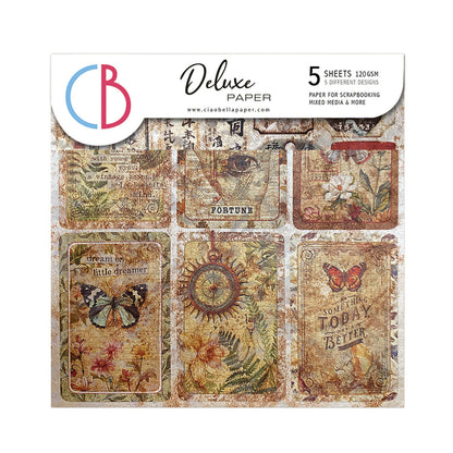 Deluxe Cabinet Of Curiosities Paper Pearl-Copper  6"x6" 5/Pkg