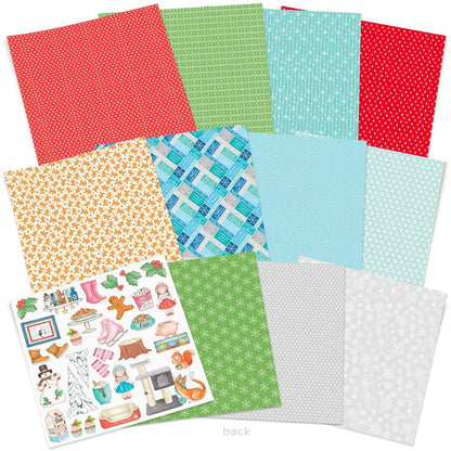 Bloc de papier Ciao Bella Zoe & Ziggy 12"x12" 12 feuilles/paquet
