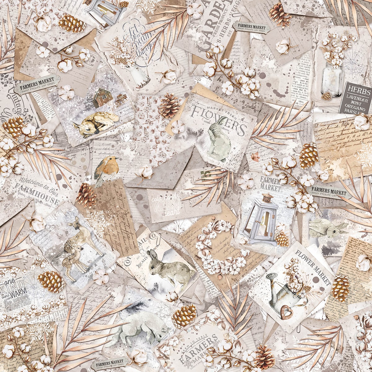 Bloc Cozy Moments 15,2x15,2 cm 24 feuilles/paquet
