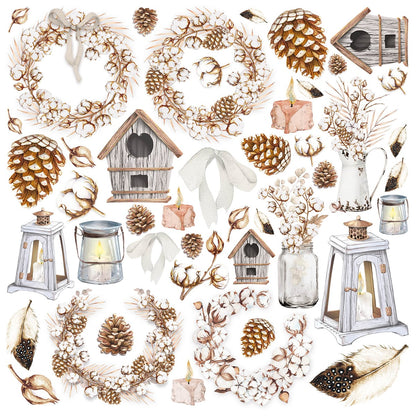 Bloc Cozy Moments 15,2x15,2 cm 24 feuilles/paquet