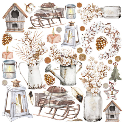 Bloc Cozy Moments 15,2x15,2 cm 24 feuilles/paquet