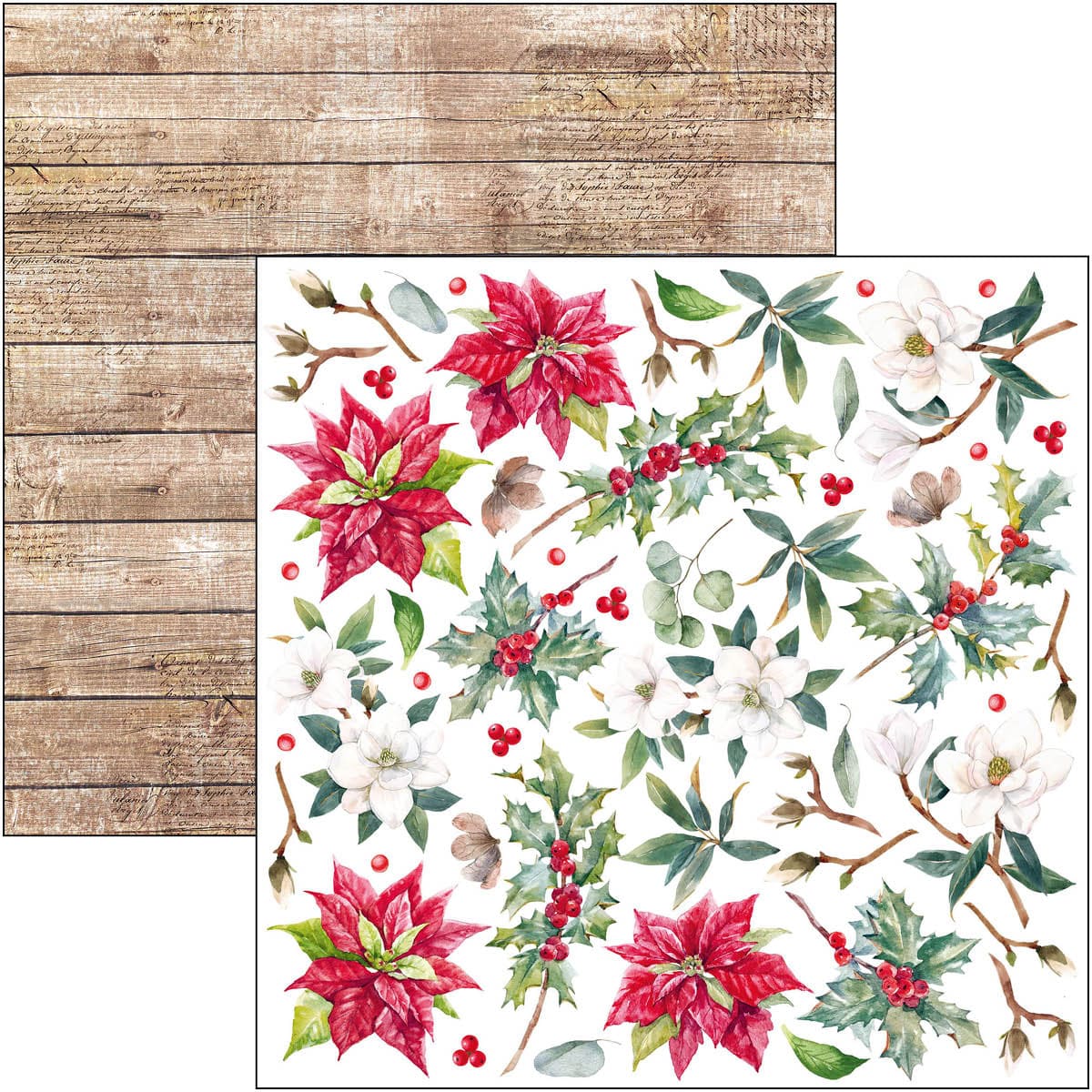 Bloc de papier Noël 15x15cm 24 feuilles/paquet