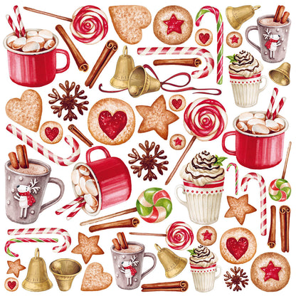 Bloc de papier Noël 15x15cm 24 feuilles/paquet