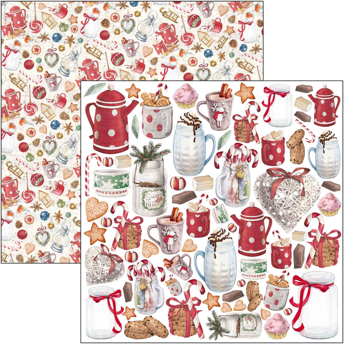Bloc de papier Noël 15x15cm 24 feuilles/paquet