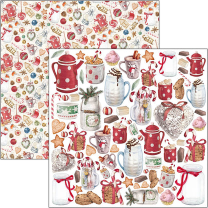 Bloc de papier Noël 15x15cm 24 feuilles/paquet