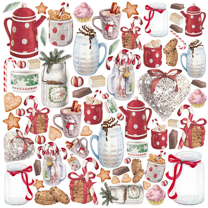 Bloc de papier Noël 15x15cm 24 feuilles/paquet