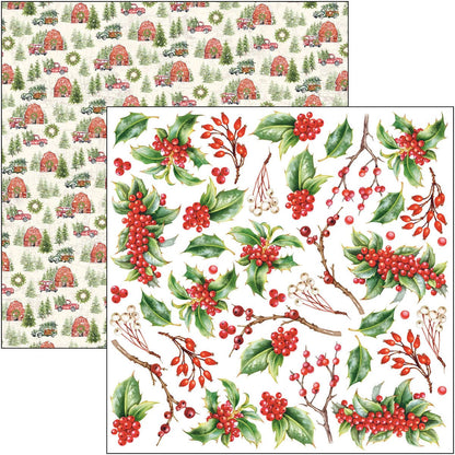 Bloc de papier Noël 15x15cm 24 feuilles/paquet