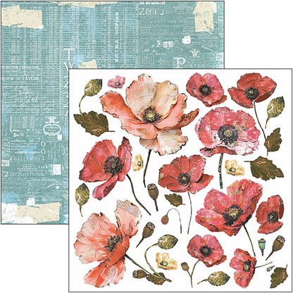 Bloc de papier découpé Majestic Dream 15x15cm 24 feuilles