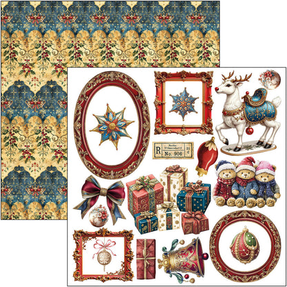 Bloc de papiers à découper Toy Shop 15x15cm 24 feuilles/paquet