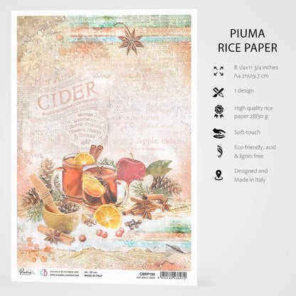 Ciao Bella Papier de Riz A4 Cidre de Pomme Chaud
