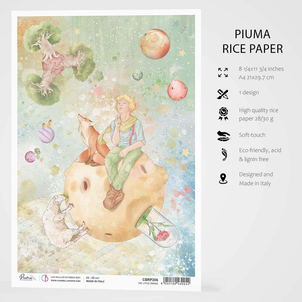 Ciao Bella Papier de Riz A4 Le Petit Prince