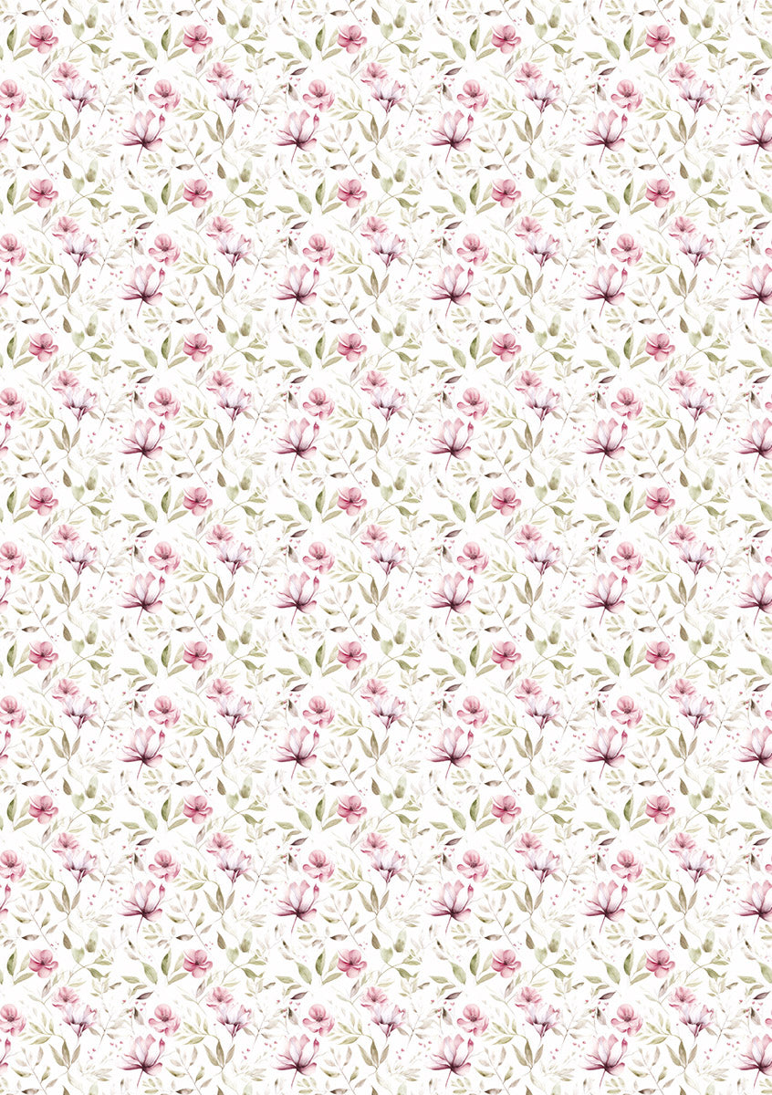 Papier de riz A5 MIXTE 8/Paquet Jardin Secret
