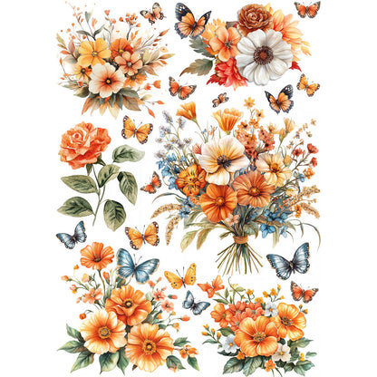 Rice Paper A5 MIXED 8/Pkg Hello Fall