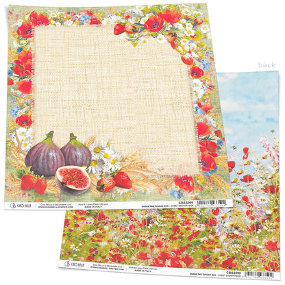 Ciao Bella Sweet Countryside Feuille de papier 30x30 cm 1 feuille