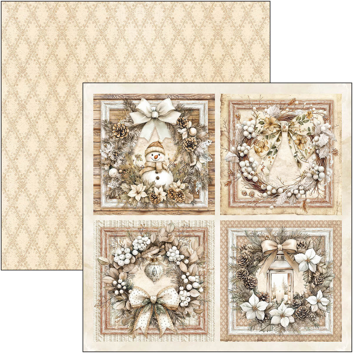 Winter Season Patterns Pad 12"x12" 8/Pkg