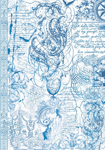 Motifs papier Vélin Minuit Magique A4 6/paq.
