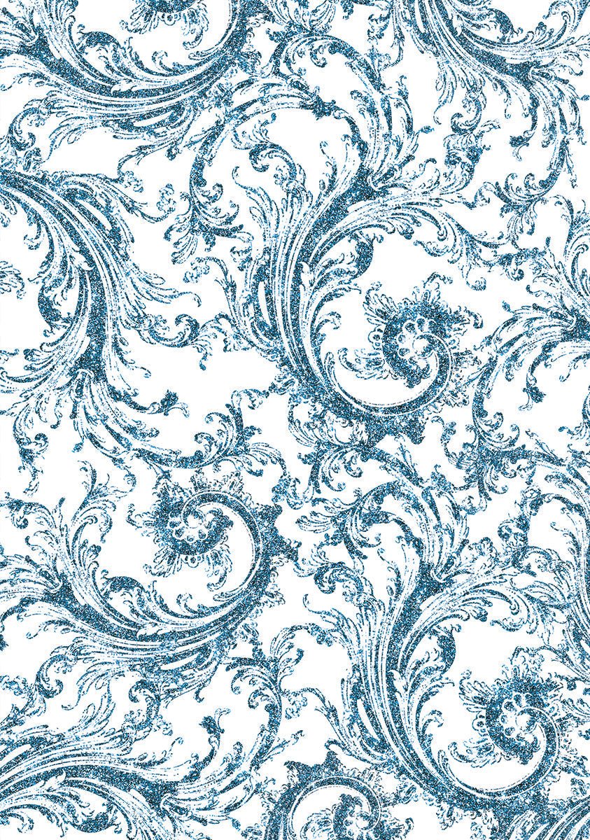 Élégance Vélin Motifs Papier Bleu A4 6/Paq