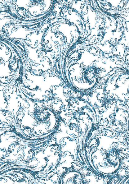 Élégance Vélin Motifs Papier Bleu A4 6/Paq