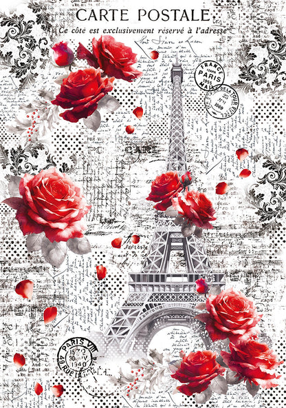 Calque Paris Je t’aime Motifs Papier A4 6/Paq.