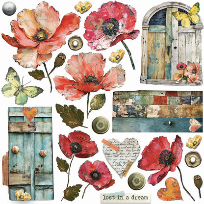 Vellum Majestic Dream Fussy Cut 6"x6" 6/Pkg