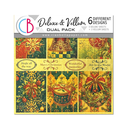 Deluxe Paper Gold & Vellum Dual Pack MIXED 6/Pkg Toy Shop