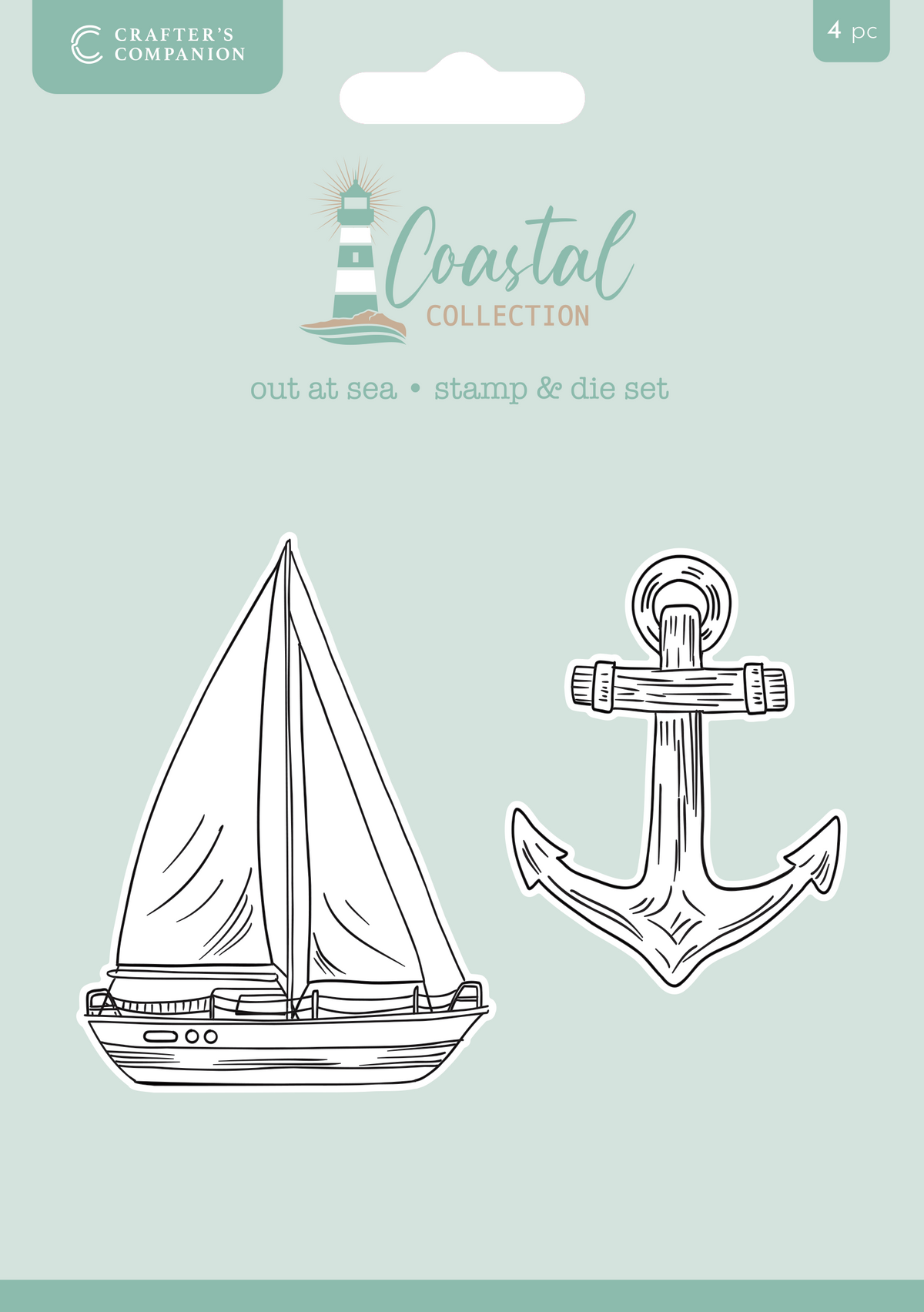 Crafter's Companion Collection Côtière Tampon & Dies - En Pleine Mer