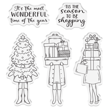 Crafter’s Companion Photopolymer Stamp - ‘Tis the Season to be Shopping
