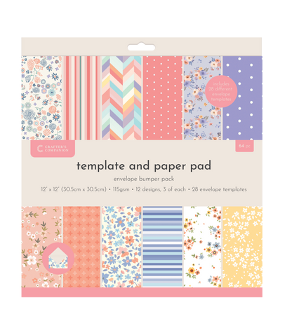 Lot économique de gabarits et d'enveloppes en papier Crafters Companion