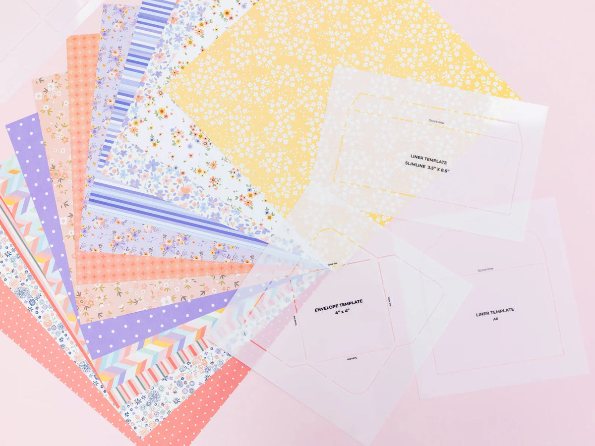 Lot économique de gabarits et d'enveloppes en papier Crafters Companion