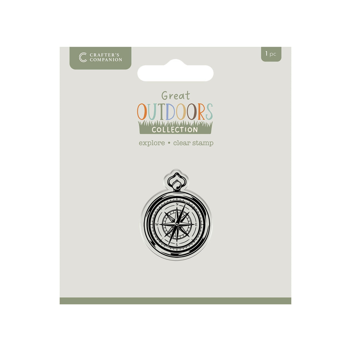 Crafters Companion The Great Outdoors Clear Acrylic Stamp Set - Explore