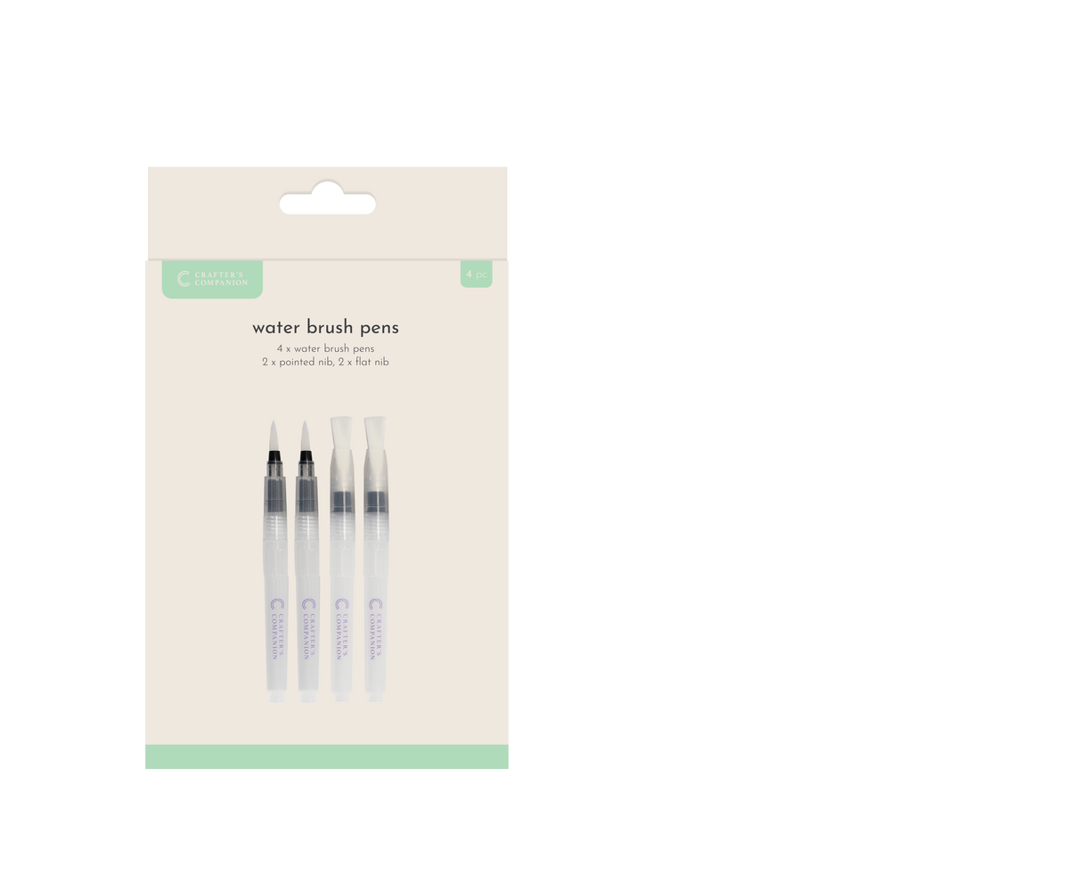 Outil Crafter’s Companion - Lot de 4 stylos pinceaux à réservoir d’eau