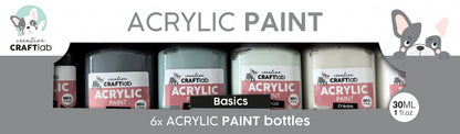 Peinture Acrylique CCL Essentiels de Base - Lot de 6 Bouteilles