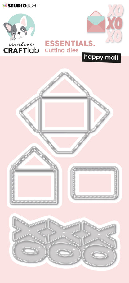 CCL Matrices de coupe Happy Mail Essentials 121x68x1mm 5 pièces n°523