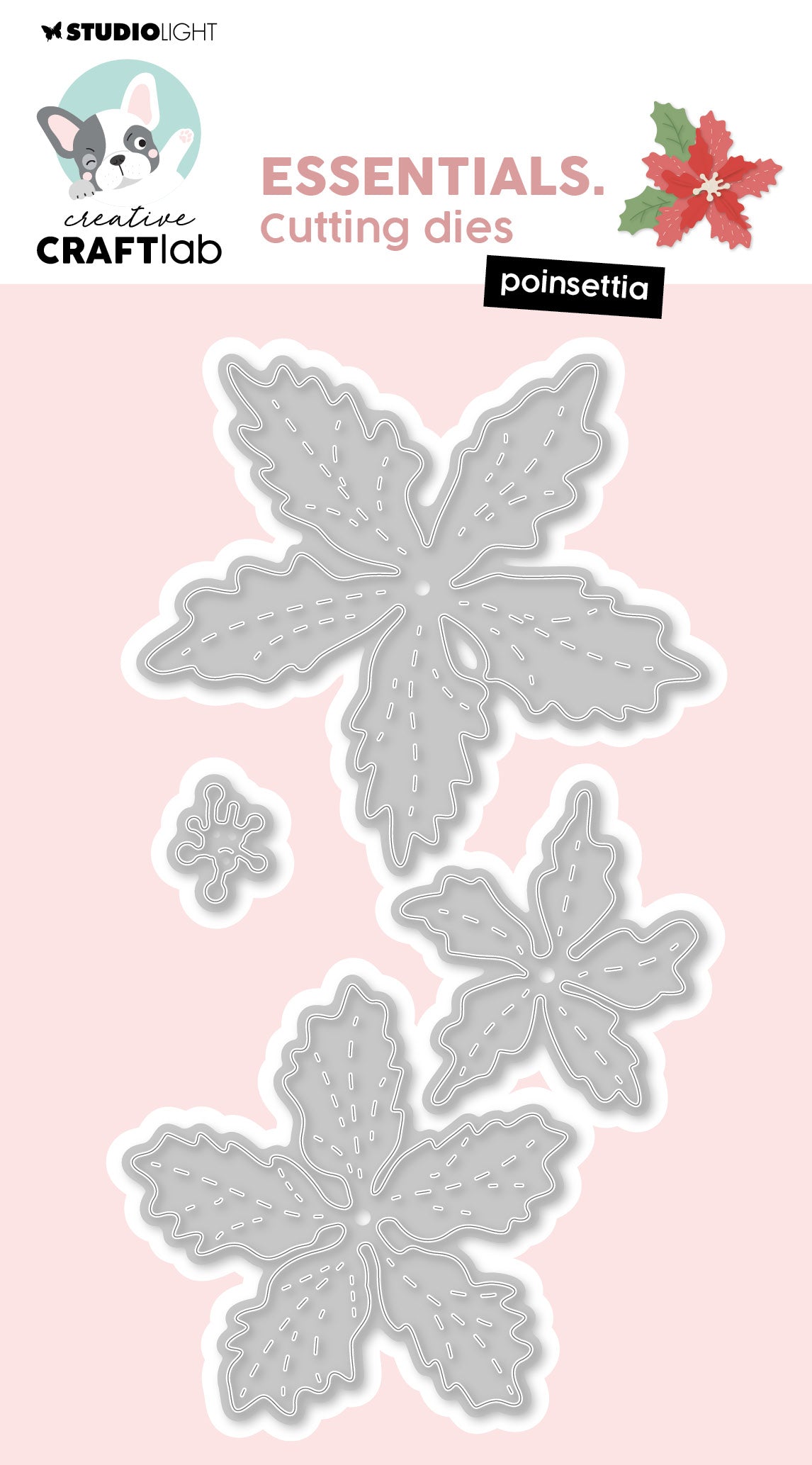 CCL Matrice de découpe Poinsettia Essentials 4 pièces