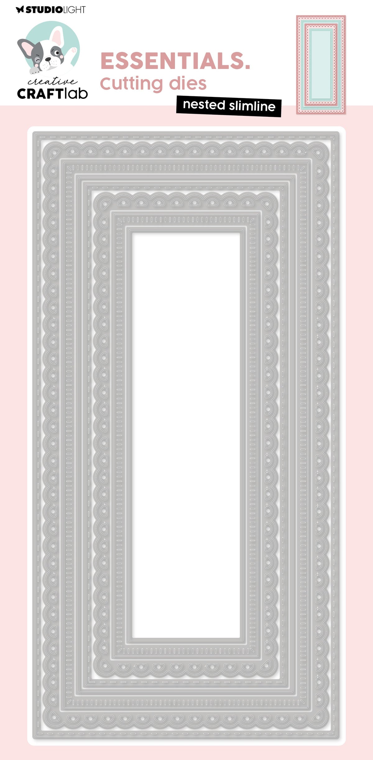CCL Matrice de découpe Essentiels Slimline Imbriqués 8 pièces
