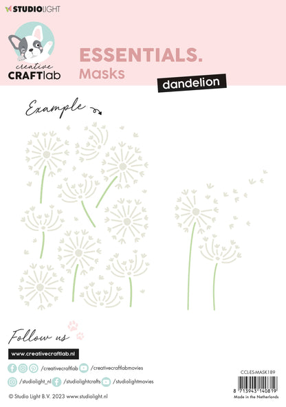 Masque CCL Pissenlit Essentials 210x148x1mm 1 PC n°189