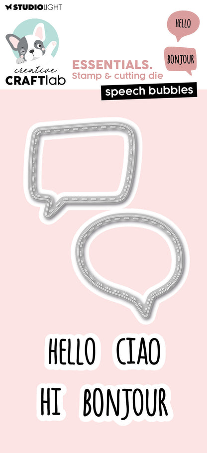 Matrices de découpe et gaufrage CCL Bulles de Dialogue Essentiels 6 pièces