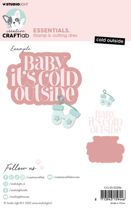 CCL Tampon et Matrices de Découpe Cold Outside Essentials 136x95x3mm 6 Pièces