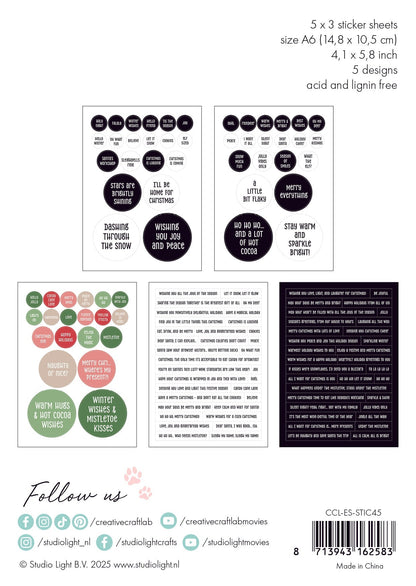CCL Autocollants Joyeux tout Essentiels 15 Feuilles