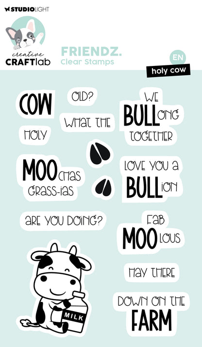 CCL Tampon transparent Holy Cow Friendz 14 pièces