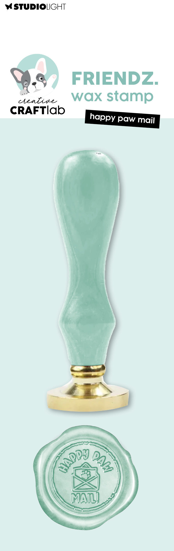 CCL Tampon de cire avec manche Happy Paw Mail Friendz 2 pièces