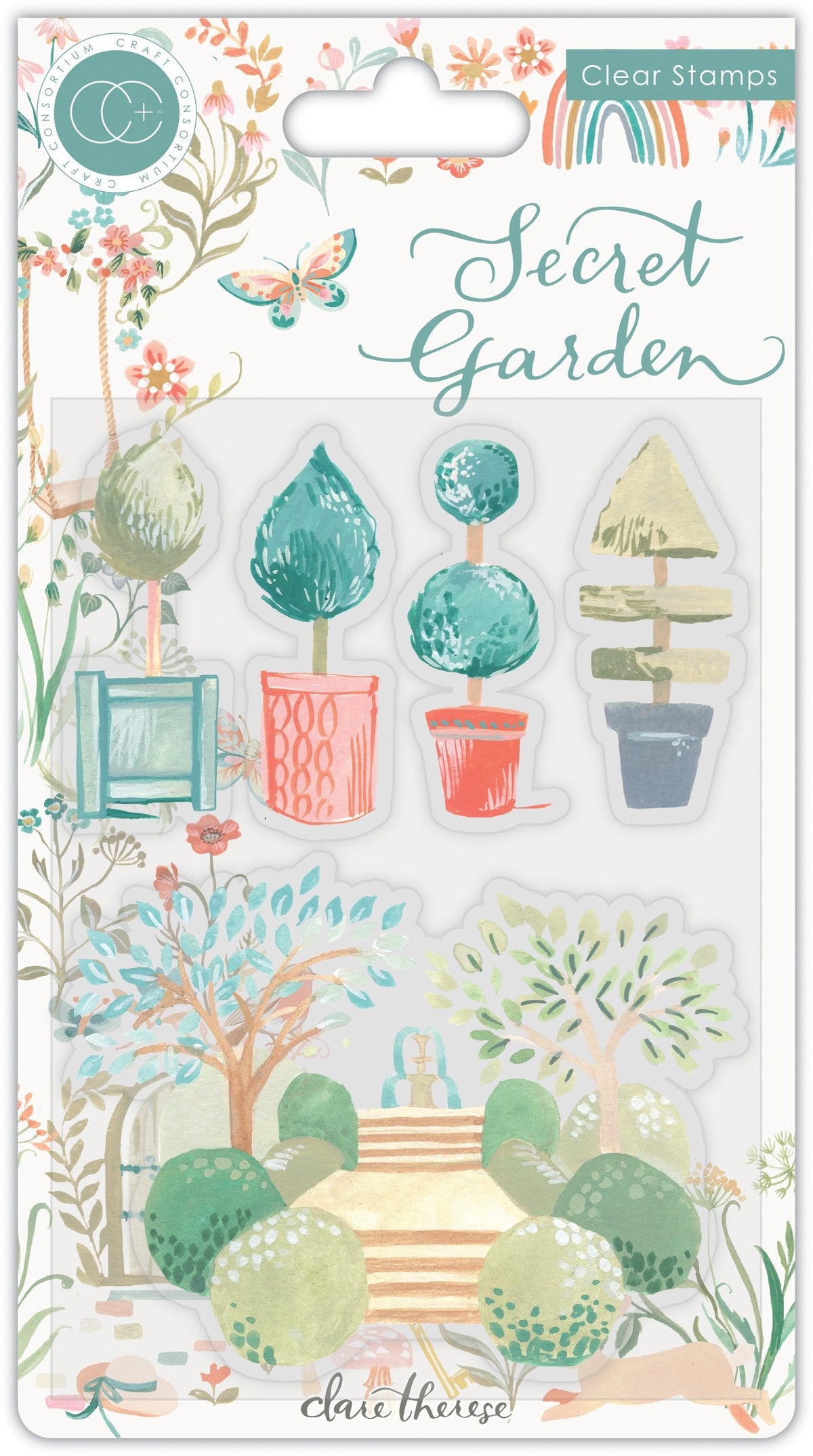 Jardin secret - Lot de timbres - Topiaire