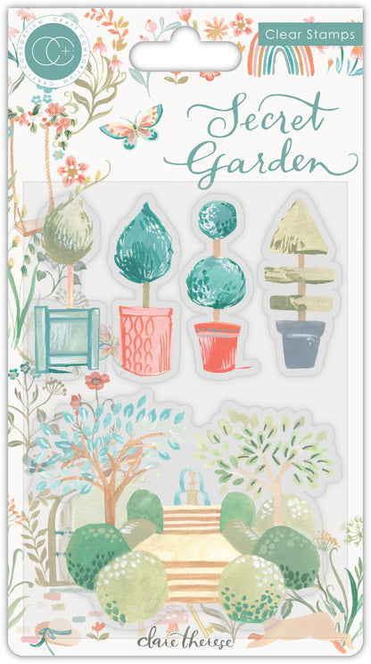 Jardin secret - Lot de timbres - Topiaire