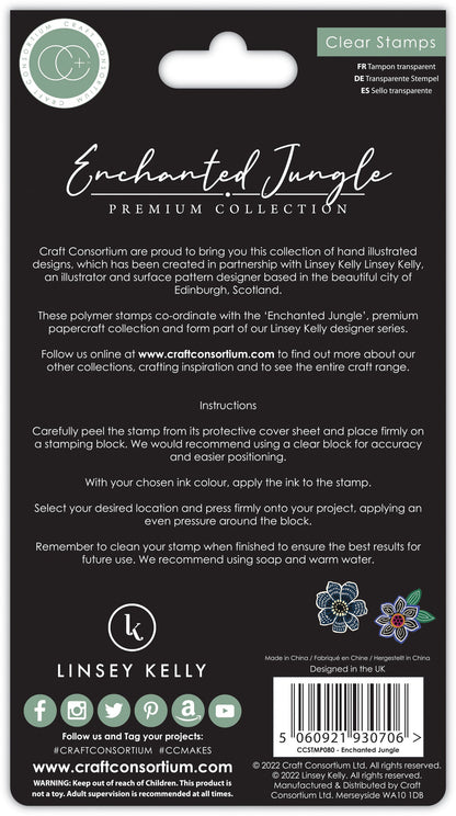 Craft Consortium Enchanted Jungle - Set de tampons
