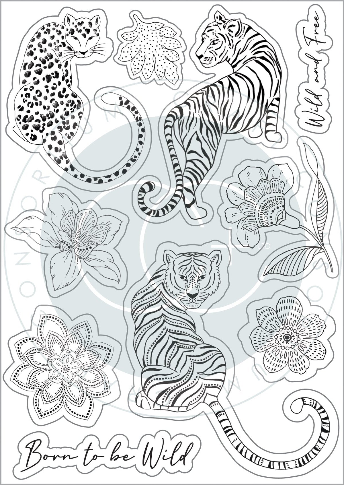 Craft Consortium Enchanted Jungle - Set de tampons