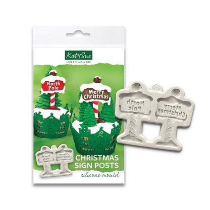 Christmas Sign Posts Silicone Mould