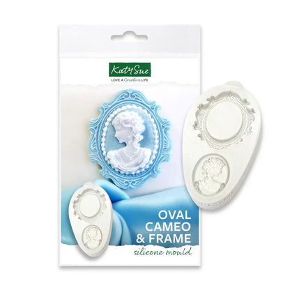 Oval Cameo & Oval Frame Silicone Mould