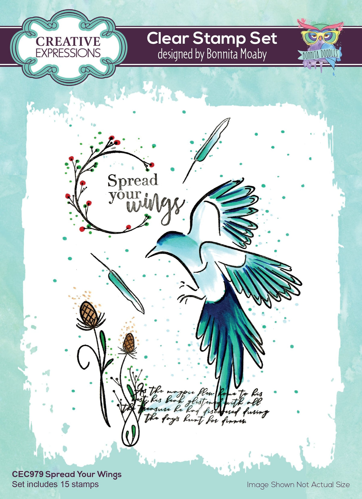 Creative Expressions Bonnita Moaby A5 Tampons Transparents Envole-toi